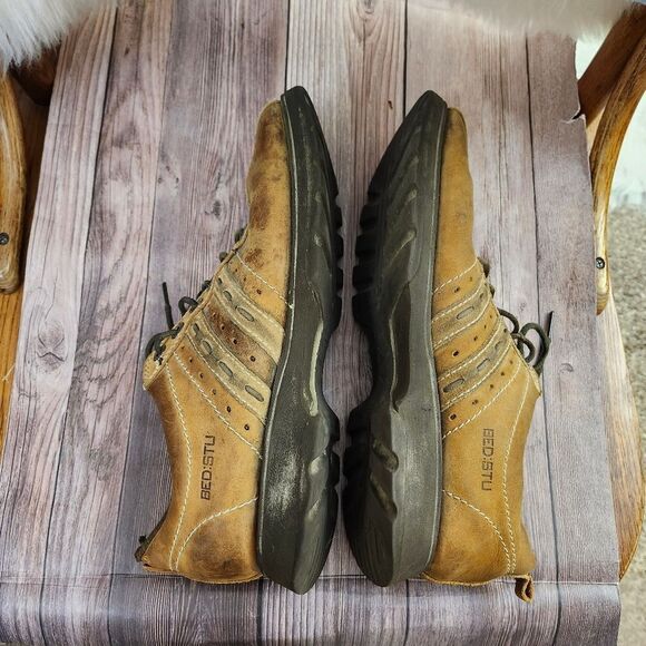 BedStu Square toe The Next Step Y2K distressed leather Oxford shoes 43/10 - Picture 8 of 12